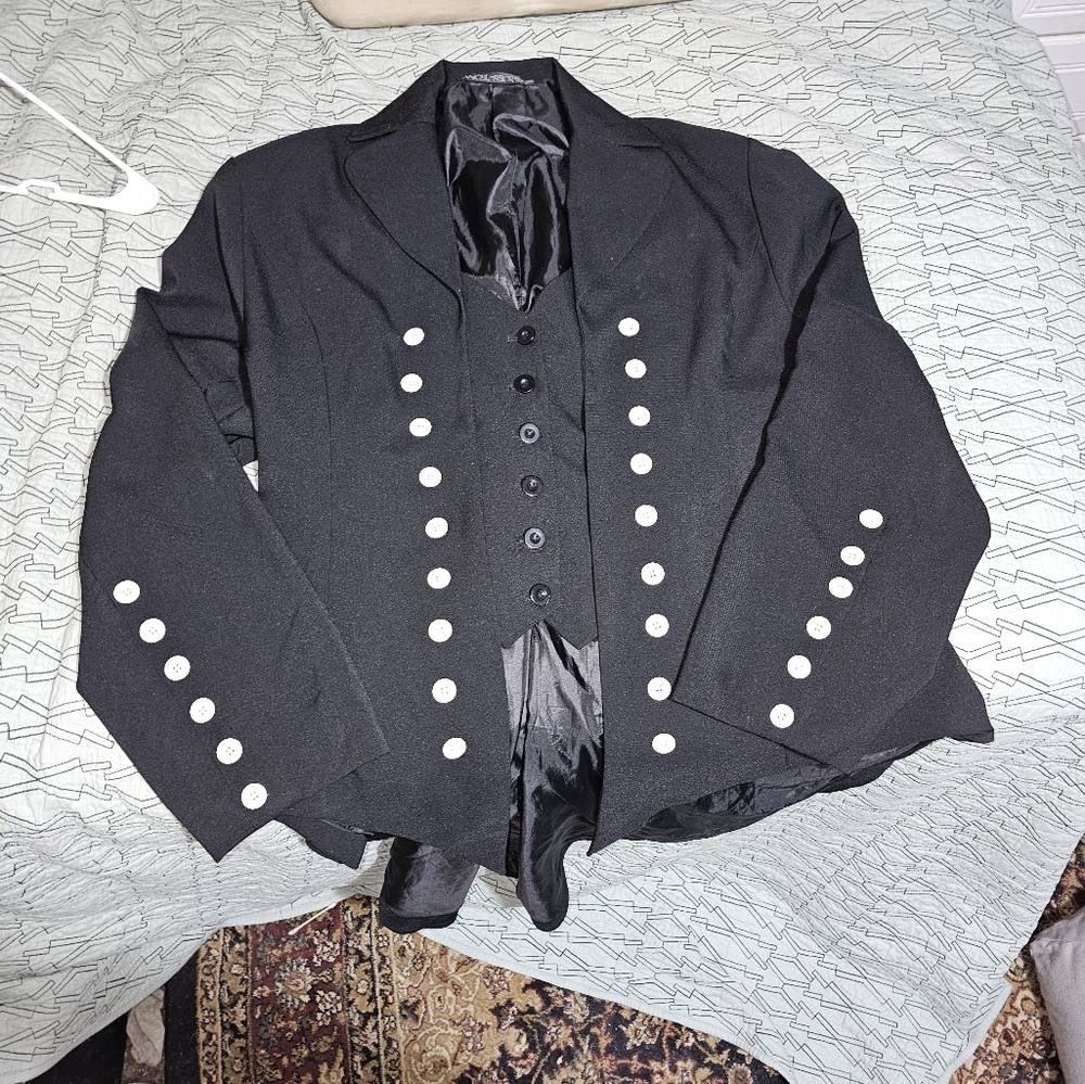 Tux style jacket with tails. Angel Secret size XXXL fully lined